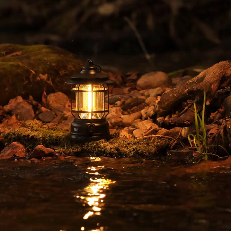 Camping-Atmosphäre Licht