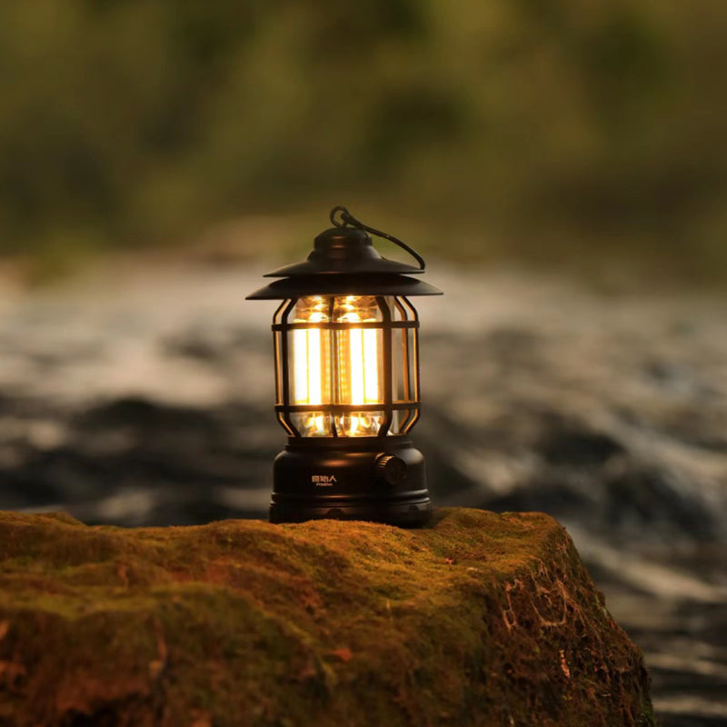 Camping-Atmosphäre Licht