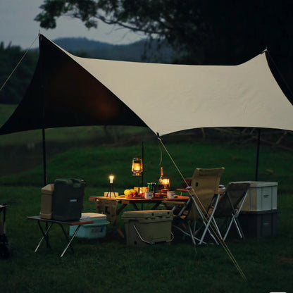 Camping-Atmosphäre Licht